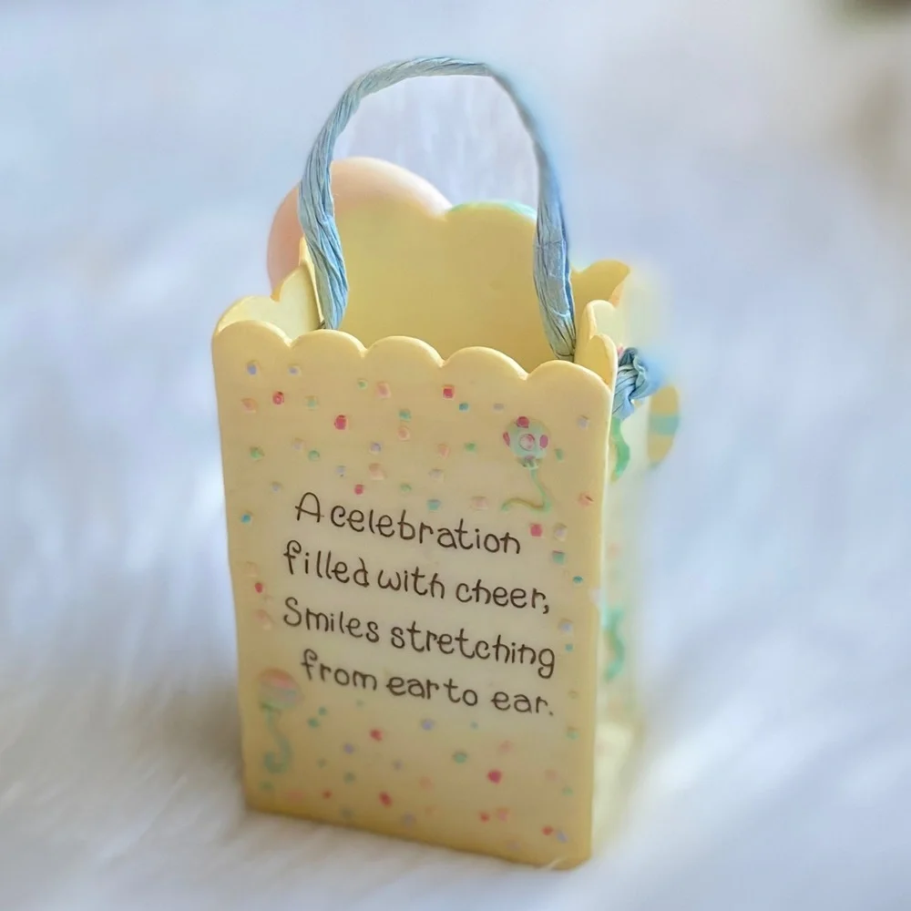 Vintage 1995 Precious Moments Birthday Figurine “Basket” - Picture 3 of 11